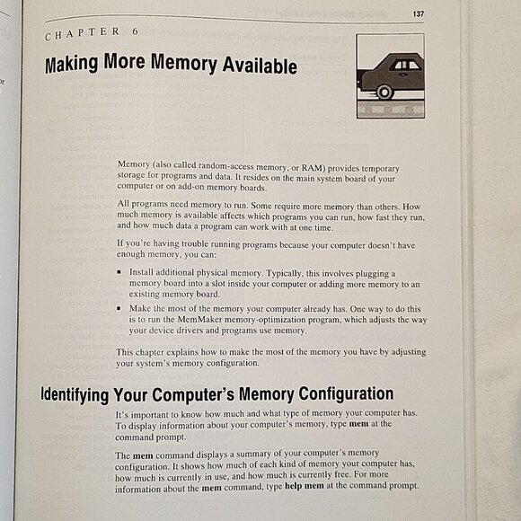 Take a road trip with the MS-DOS 6 Upgrade 1993 User's Guide book 300 pgs +Index - Picture 6 of 7